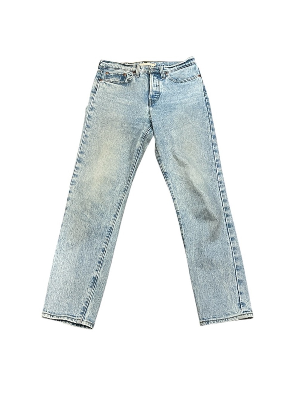 Levi’s premium women’s wedgie light wash button fly jeans size 27
